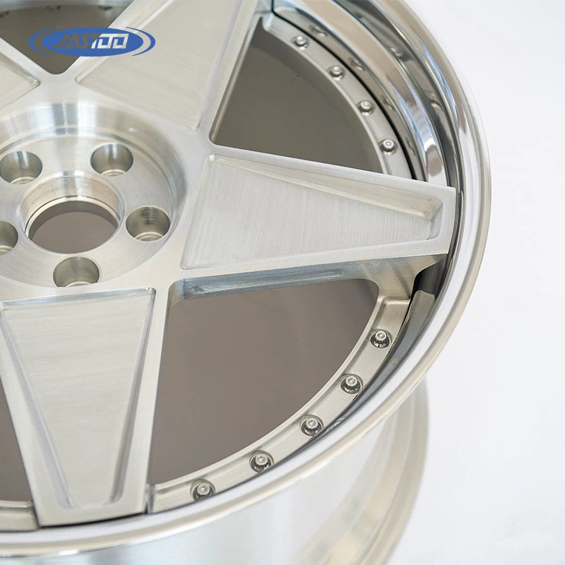 21Inch Polished And Brushed 2 Piece Forged Wheels For Ferrari